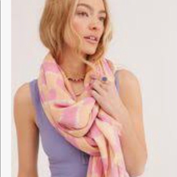 Free People Carnival Shimmer scarf metallic NWOT - Picture 6 of 8